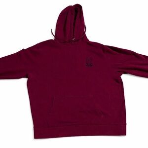 Psycho Bunny Burgundy Hoodie